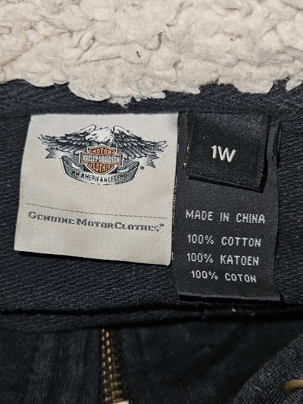Harley-Davidson Black Zip-Up Sweatshirt - Picture 5 of 5